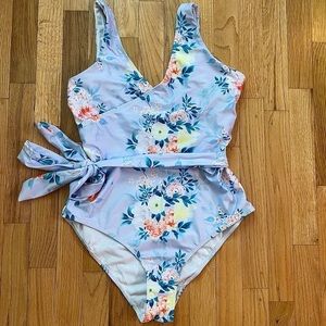 NWOT One Piece Floral Swimsuit